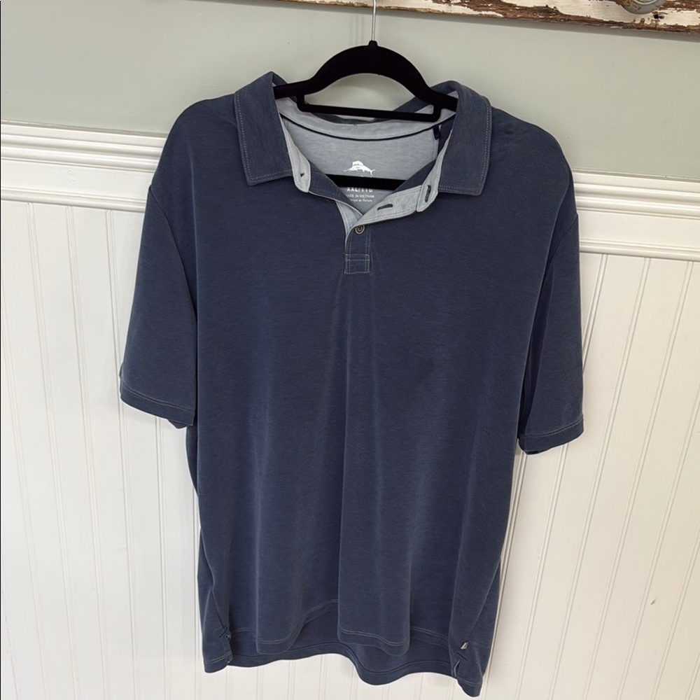 Tommy Bahama Blue Polo Shirt Classic Design